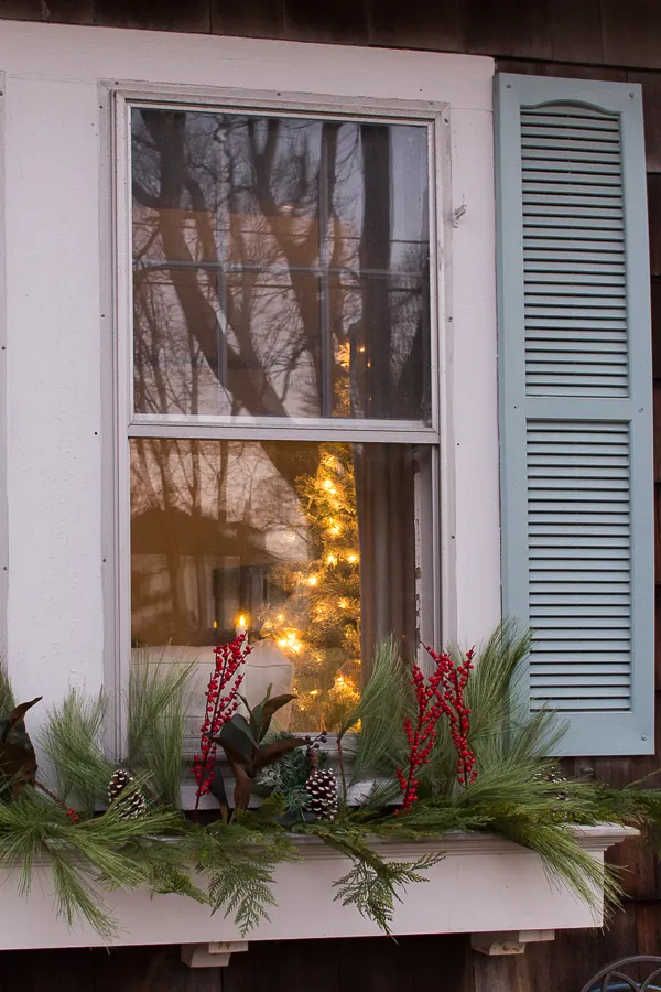 How to Decorate Your Window Boxes for Christmas - Finding Silver Pennies