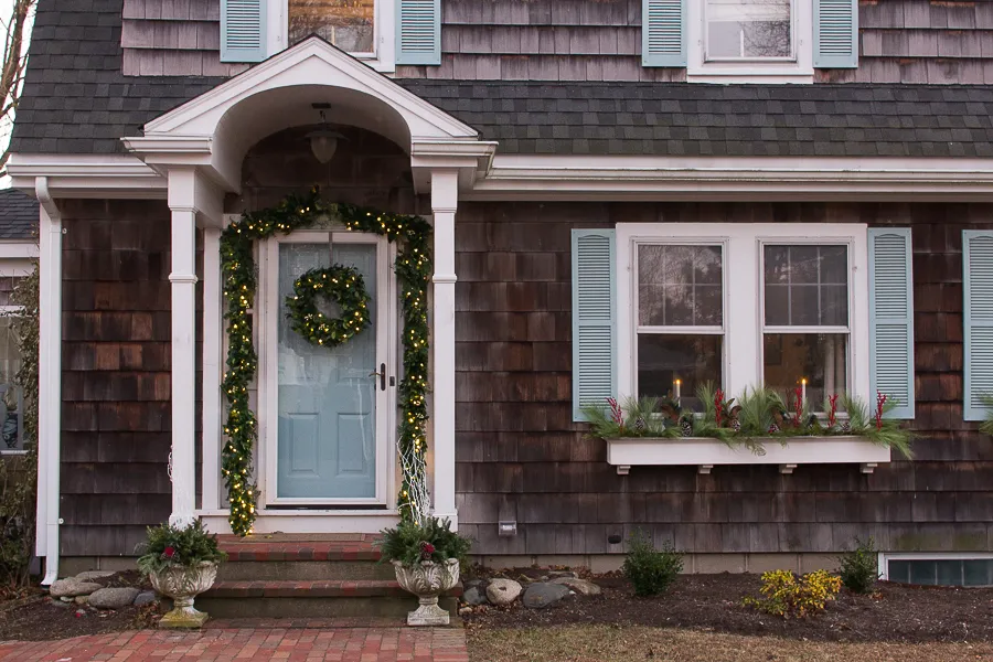 How to Decorate Your Window Boxes for Christmas - Finding Silver Pennies