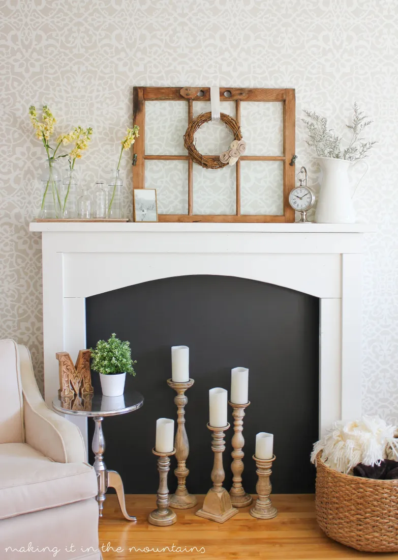 How to Style a Fireplace in Four Simple Steps - Making it in the Mountains