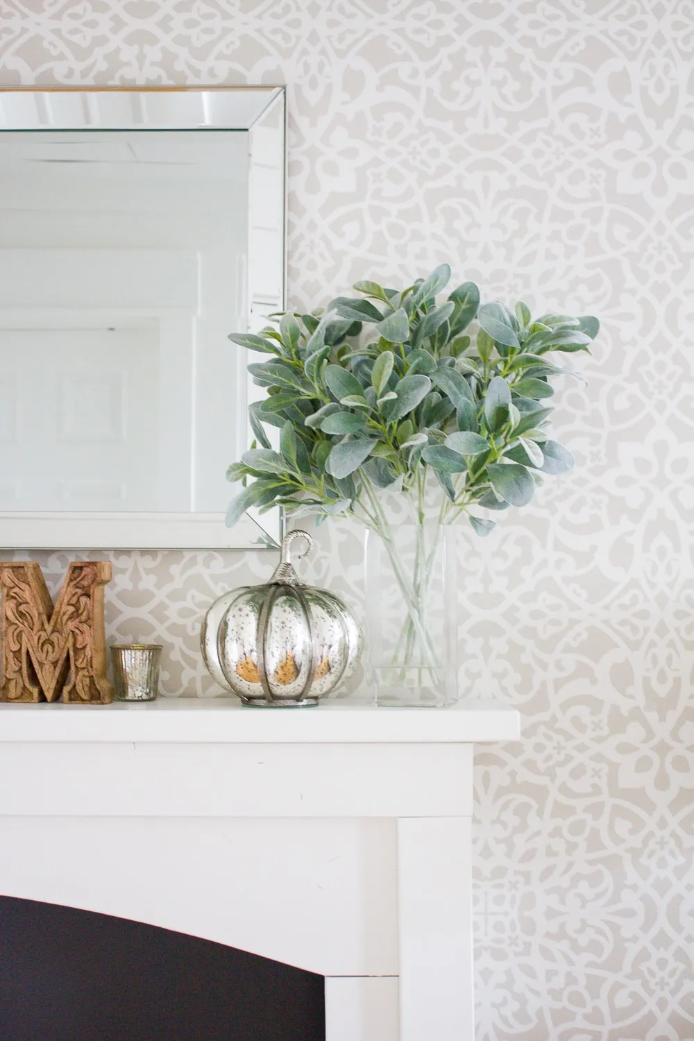 How to Style a Simple + Neutral Fall Mantel - Making it in the Mountains