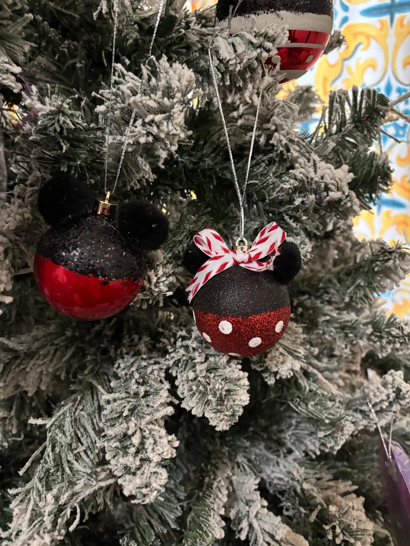 Inspired Mickey & Minnie handmade ornament | Mercari