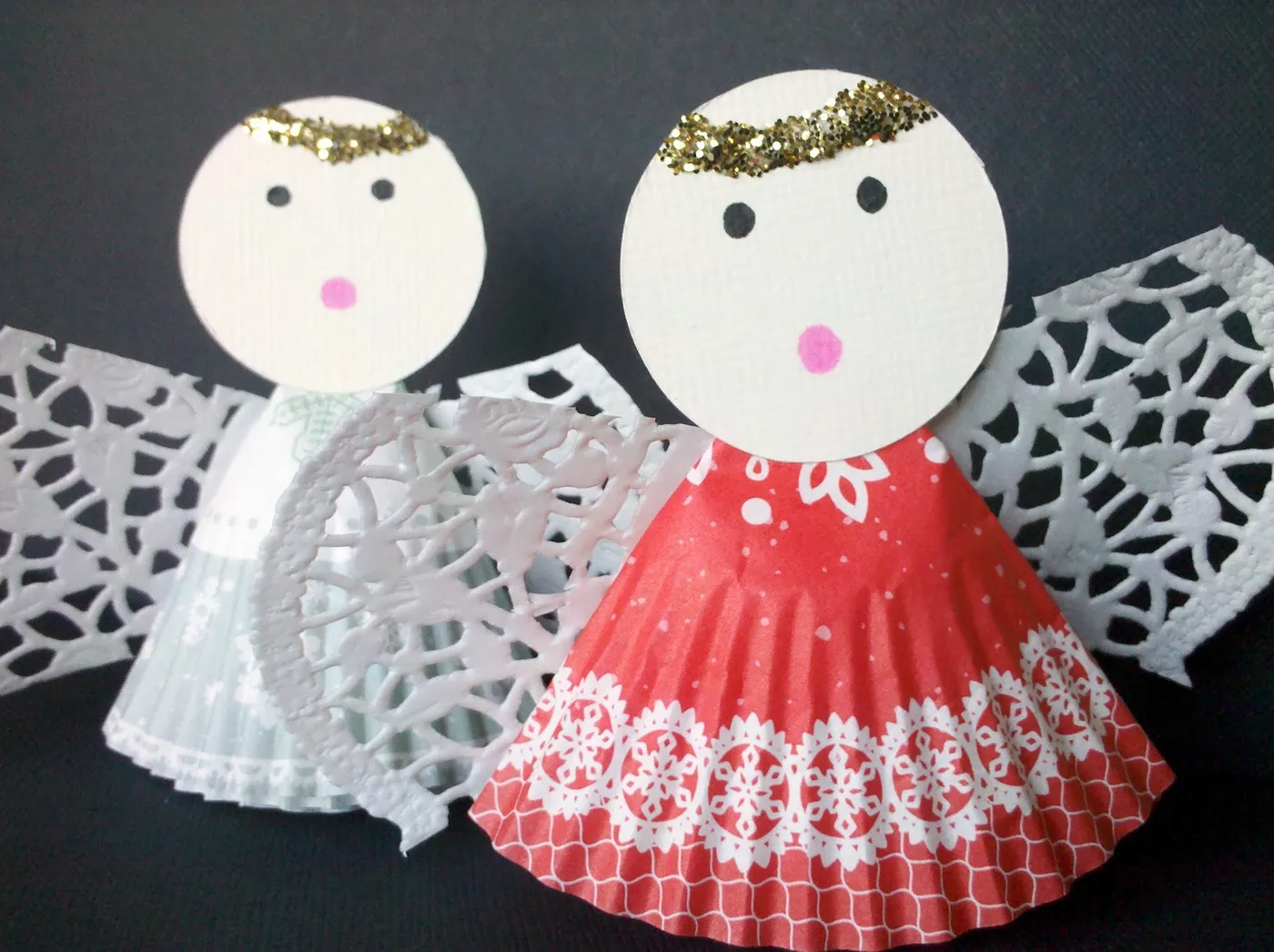 Insting Blogs: Paper Muffin Liner Angel Craft