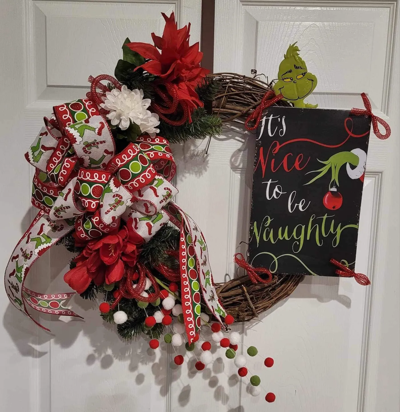 It is Nice to be Naughty Grinchmas Hanging Decor — Ezzell's Gifts