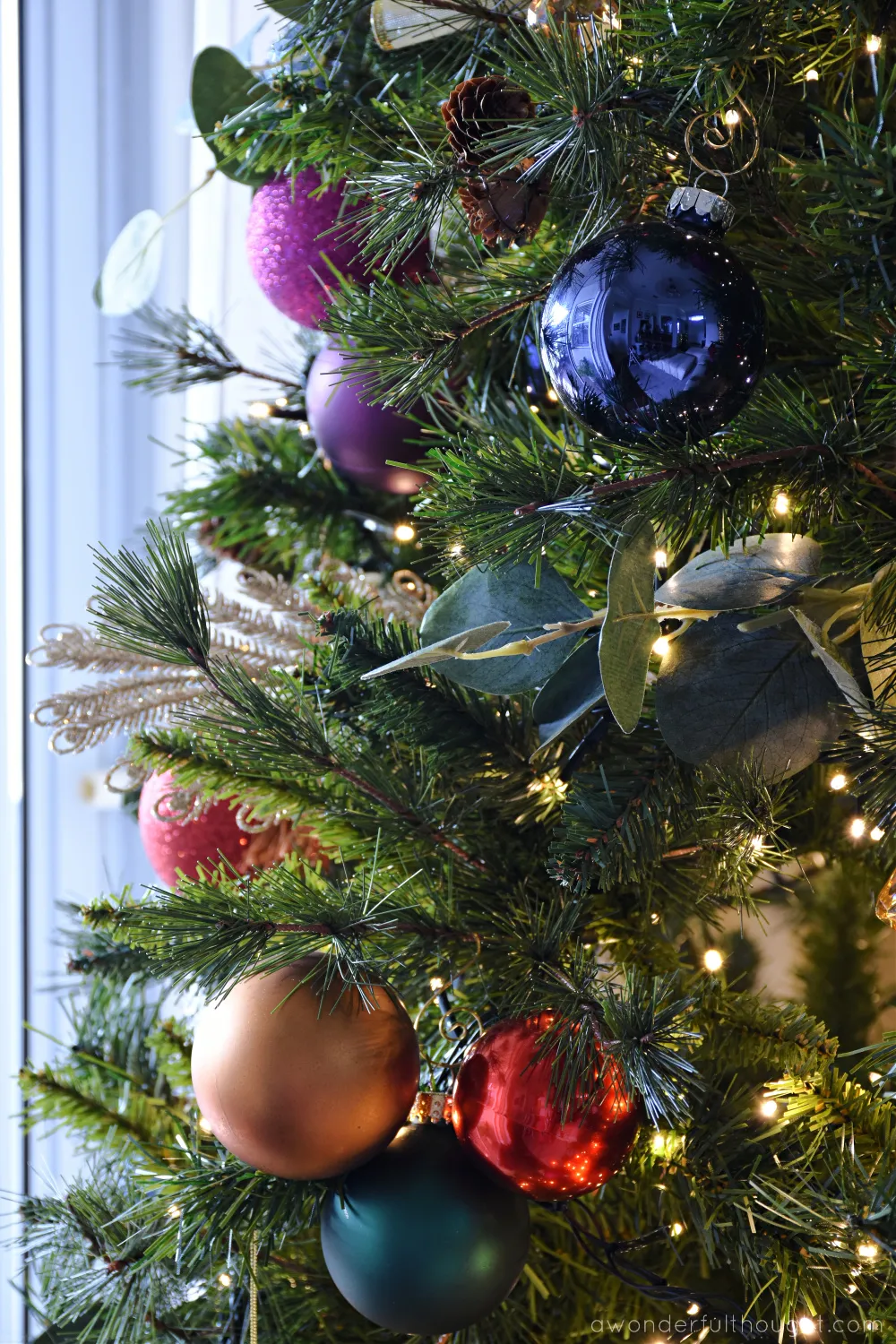Jewel Tone Christmas Tree - A Wonderful Thought