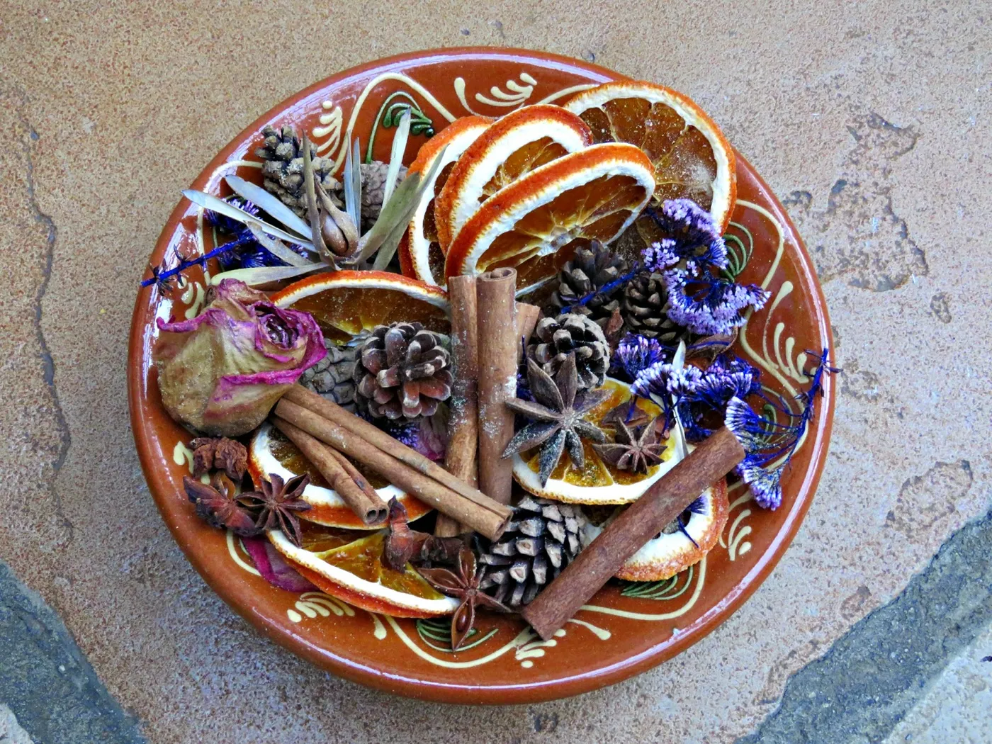 just saying ...: dried orange slice pot pourri ...