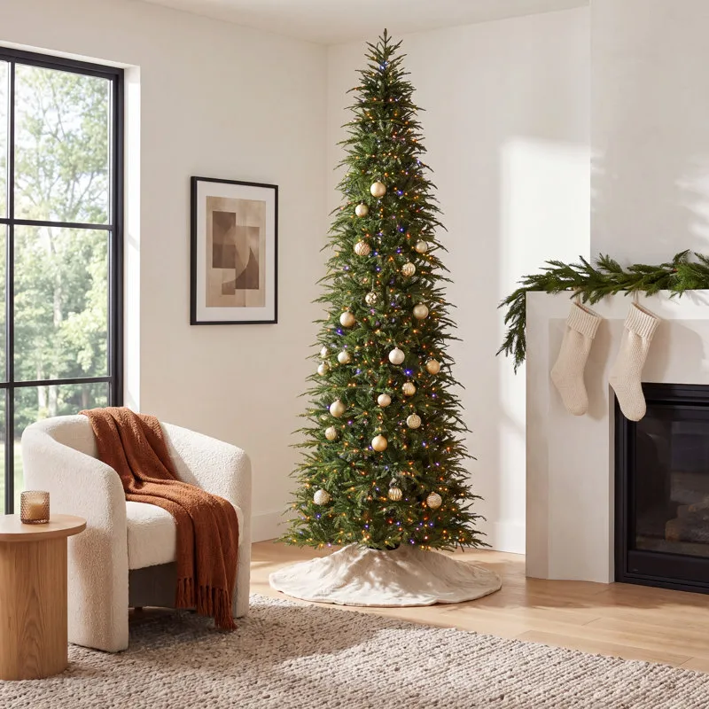 Leilonie Slim 15' Pre-Lit Fir Christmas Tree