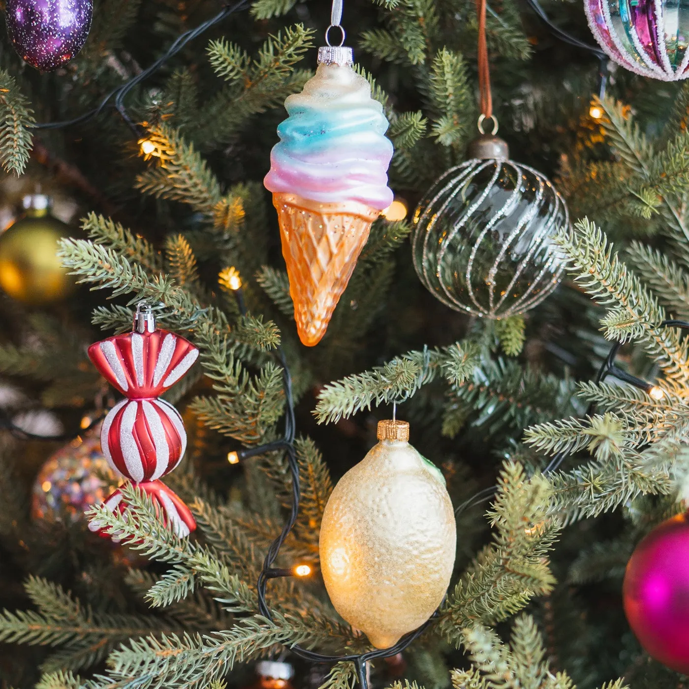Lemon Christmas ornament glass | 11 cm | fresh & lively | It's all ...