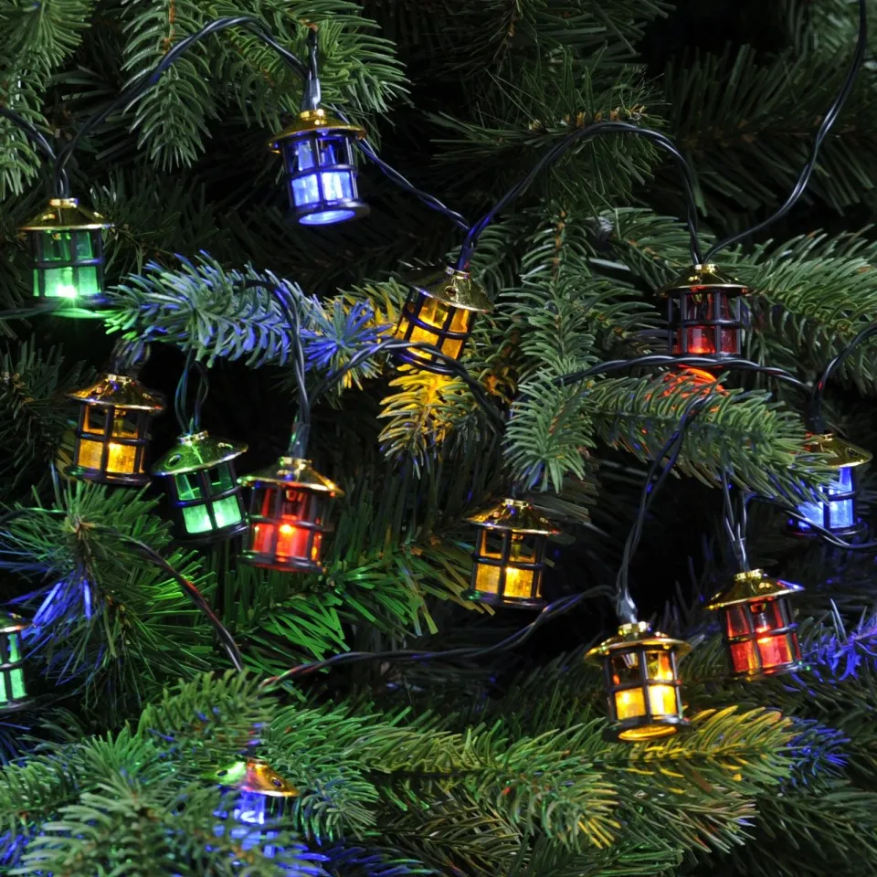 Light Bulbs Vintage Christmas String Lights 50 Vintage Christmas Tree  Lights Multicolour Victorian Lanterns Plug In Fairy Lights Outdoor (or  Indoor) Fairy Lights Fairy Lights