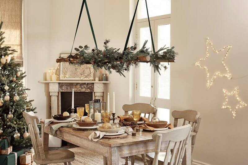 Lights and Charm of Rustic Holiday Table Decor | Archi-living.com - Web Magazine by Architects and Designers