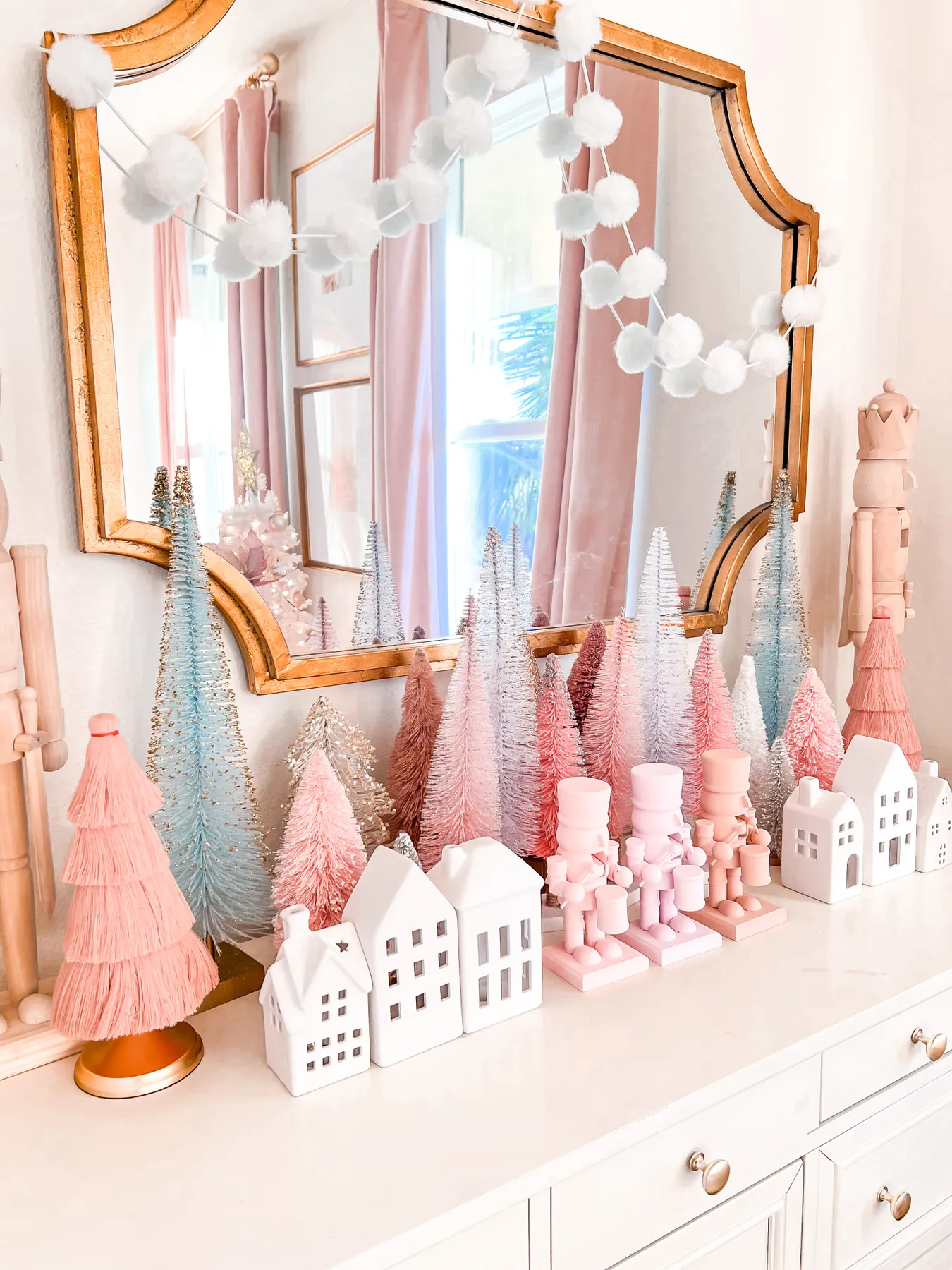 Little Girl Pink Christmas Bedroom Decor! - A Touch of Pink