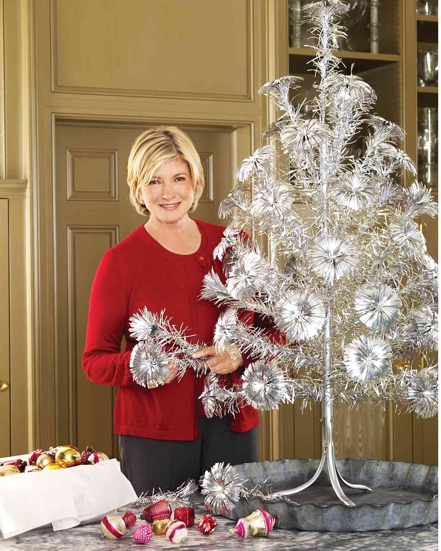 Martha's Personal Collection of Vintage Faux Christmas Trees Is a Sight to Behold
