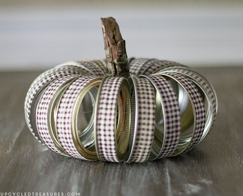 Mason Jar Canning Bands Pumpkin - Mason Jar Crafts Love