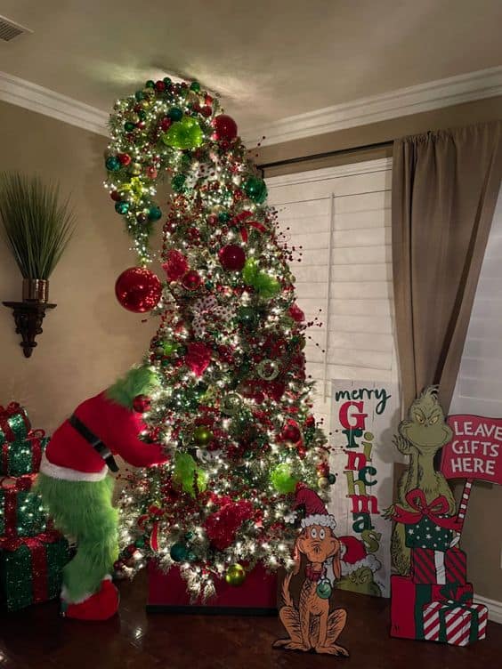 Mean, Green, And Obscenely Festive: Grinch Tree Ideas That'll Steal  Christmas (and Hearts) - Penny Pinchin' Mom