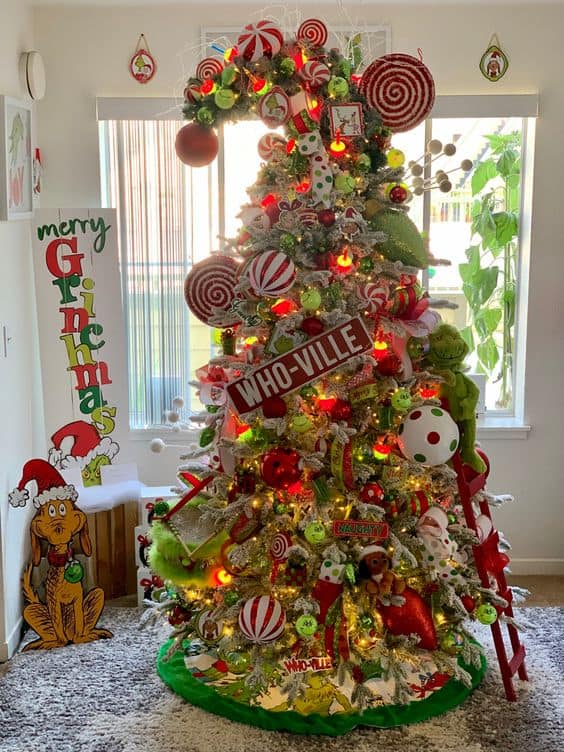 Mean, Green, And Obscenely Festive: Grinch Tree Ideas That'll Steal  Christmas (and Hearts) - Penny Pinchin' Mom