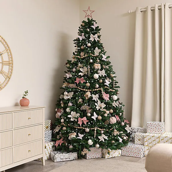 Melody Maison Set of 3 Champagne Cream Glitter Poinsettia Pick Decorations