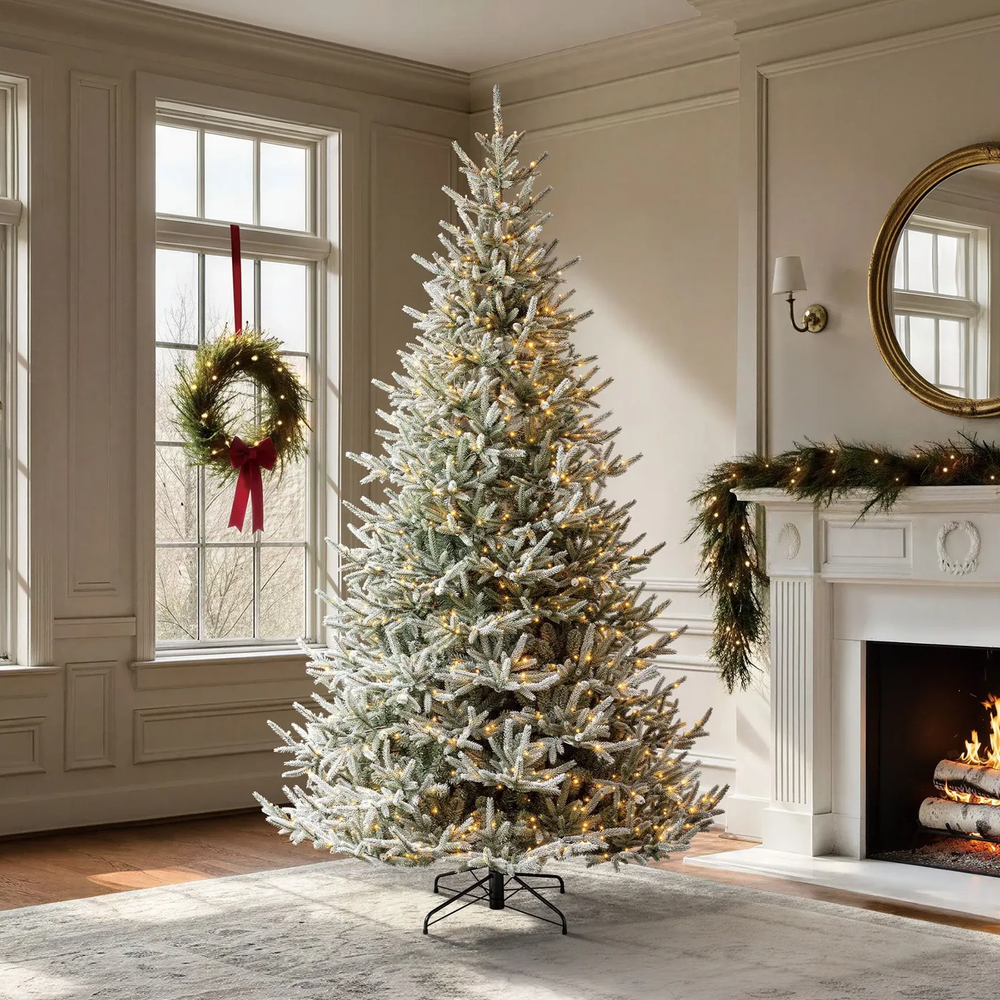 Member's Mark 9' Pre-Lit Snowy Georgia Artificial Christmas Tree