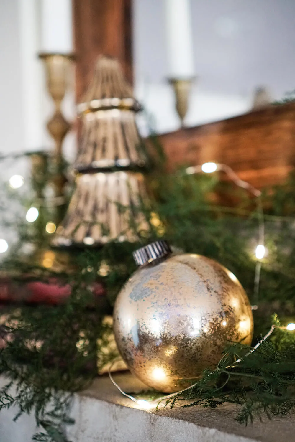 Mercury Glass DIY Christmas Decorations - Mill & Marble