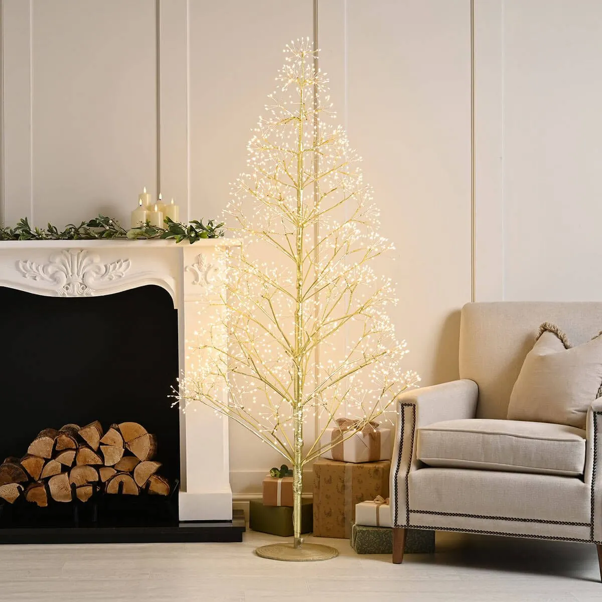 Micro Dot Confetti Birch Tree With 1500 Warm White LEDs - Christmas In –  Ruxley Manor Garden Centre