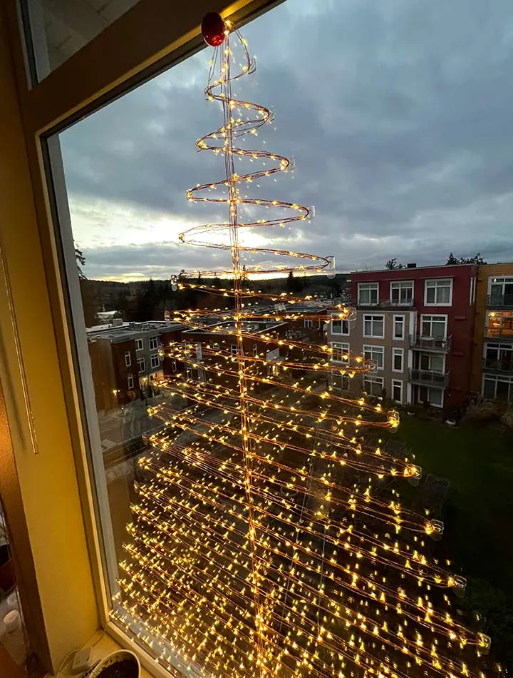 Minimal & Modern DIY Wall Christmas Tree (For Windows Too!) • The Budget  Decorator
