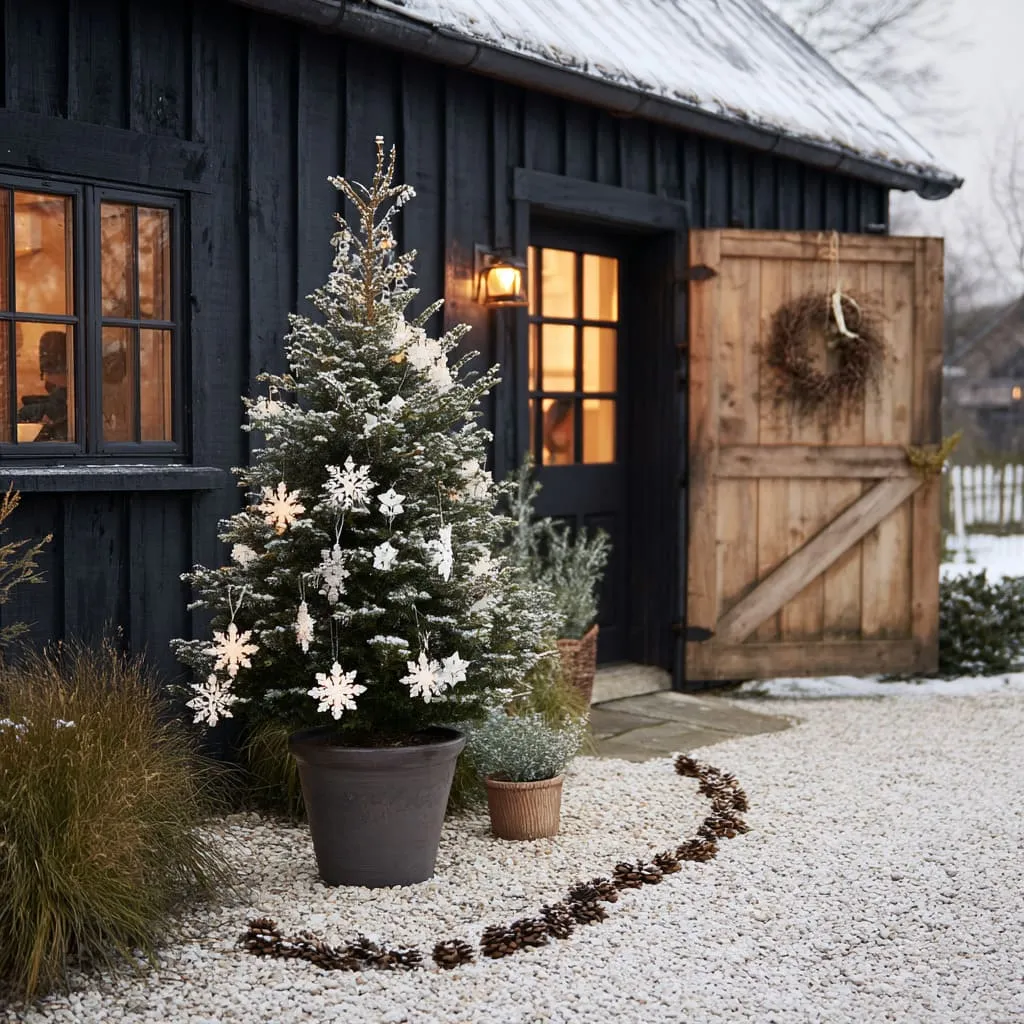 Modern Outdoor Christmas Tree Ideas with Minimal Style | FH