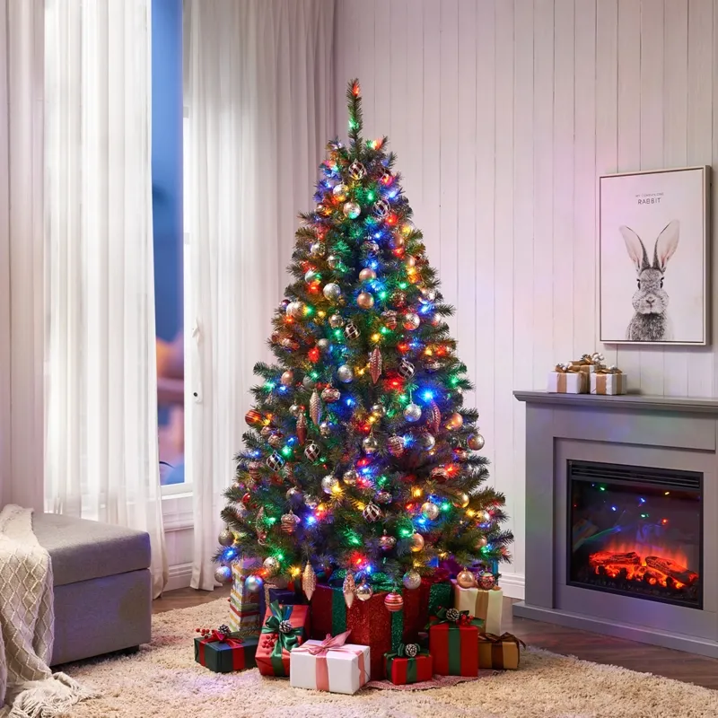 Multicolored Lights Christmas Trees - Designer Picks | Foter