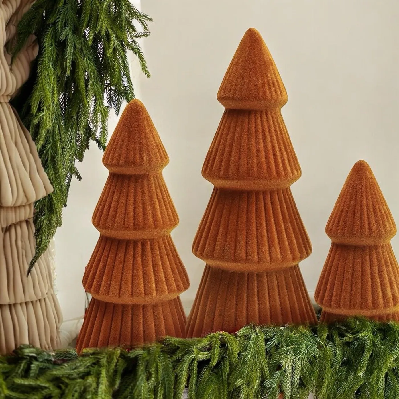 NEW Pottery Barn Orange Boho Velvet Christmas | Mercari