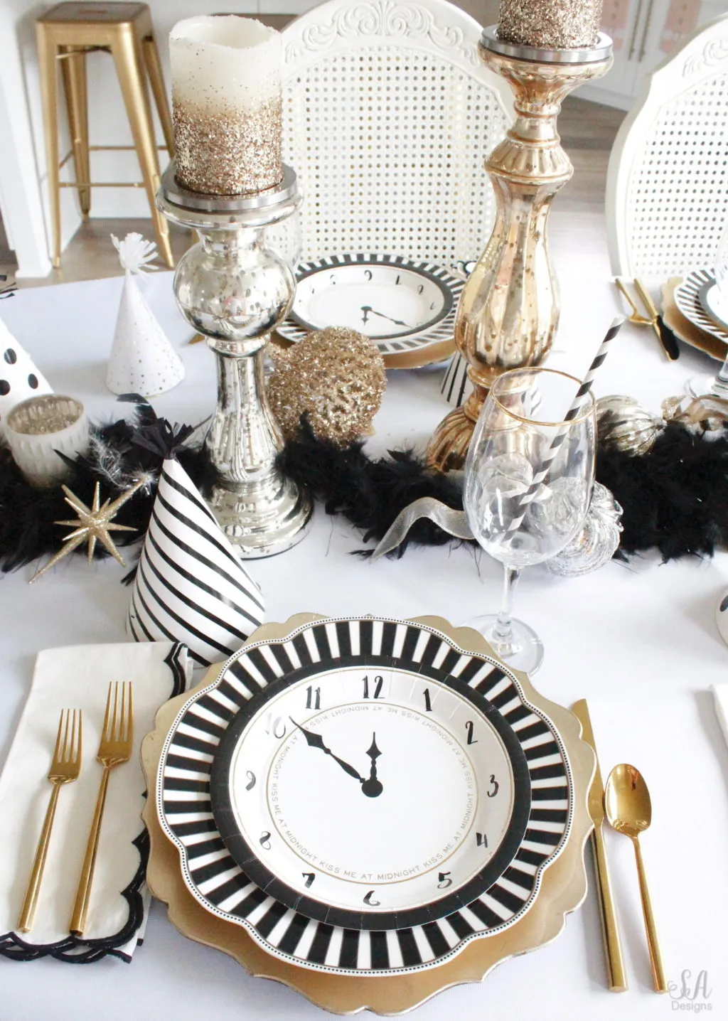 New Years Eve Tablescape + Fun Game Ideas - 3 - Summer Adams