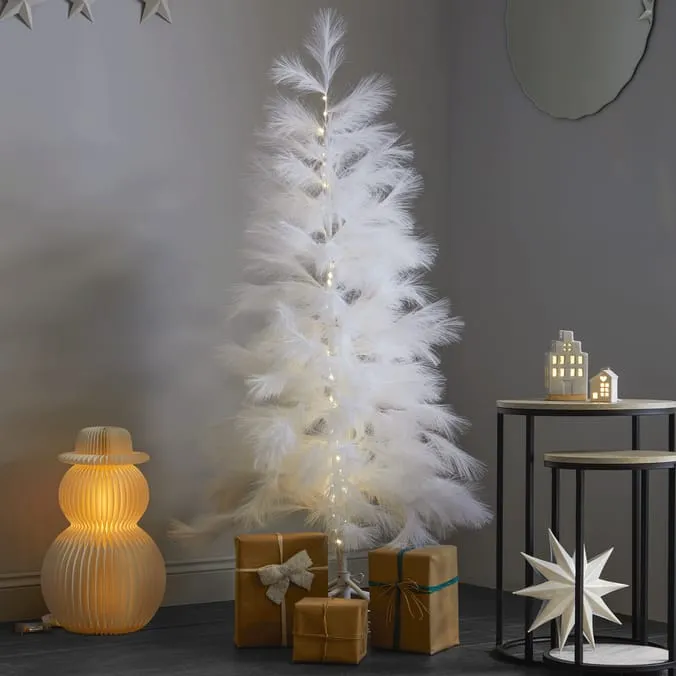 Nordic Spirit LED Faux Pampas Tree 5ft | Home Bargains