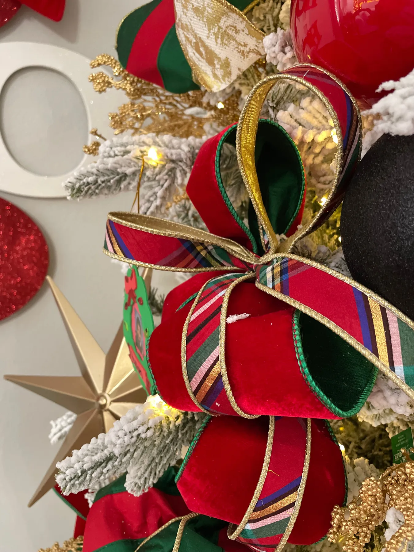 Nutcracker Plaid Ribbon With Gold Back – J. Anise & Co.
