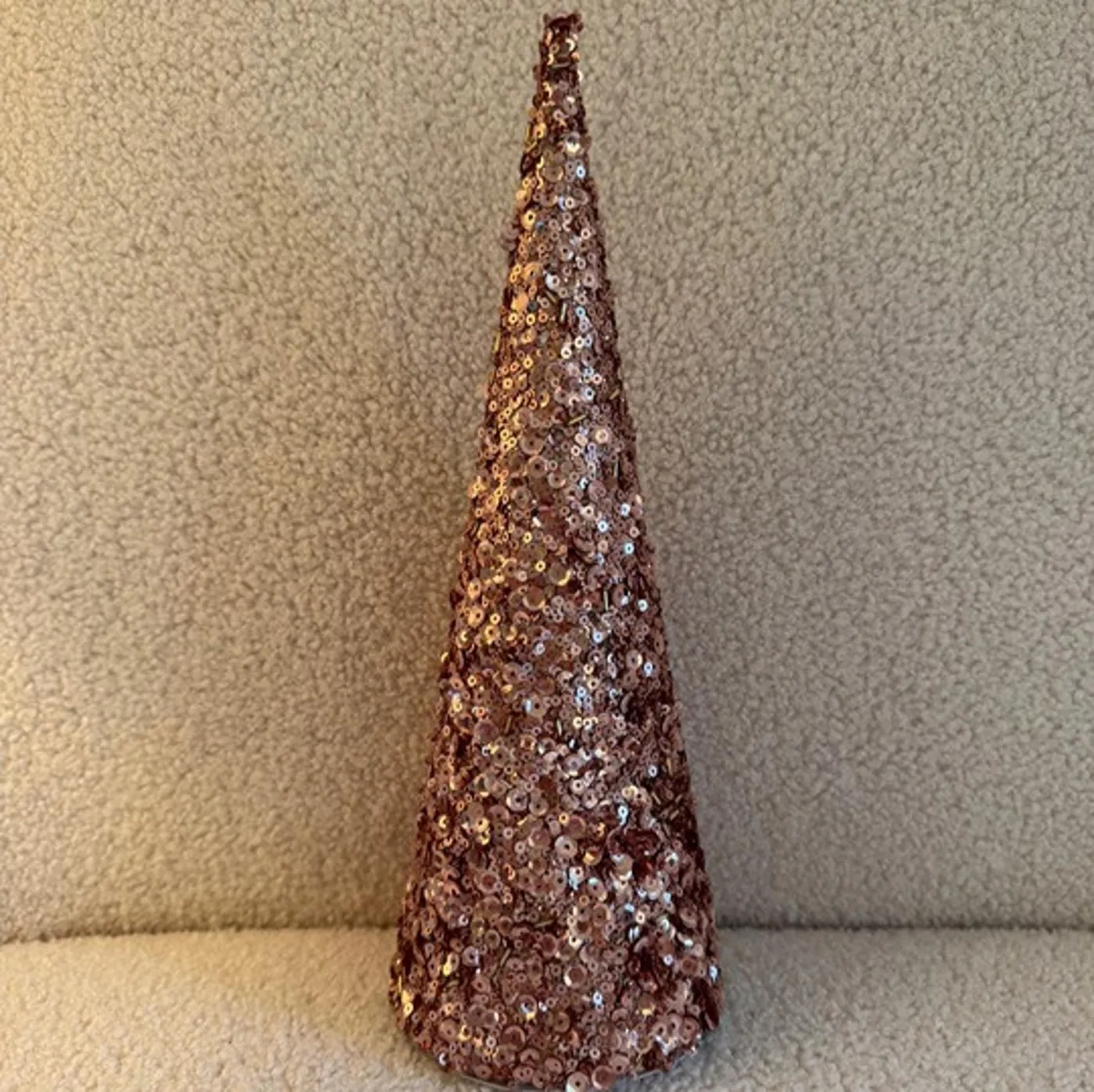 NWOT! 12' Beaded & Sequined Pink Cone | Mercari