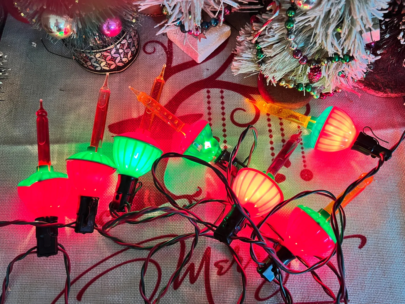 Old School Vintage Colored Christmas Lights Rare NOMA Nostalgic Vintage  Bubble Candle Christmas String Lights W/clips Old Fashion Xmas Tree Lights  W/o Box Working Liquid Lamps