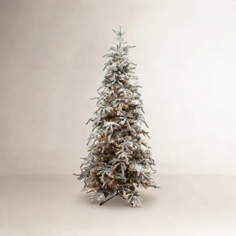 Ophelia & Co. Frosted Pre-Lit Balsam Fir Christmas Tree & Reviews | Joss &  Main