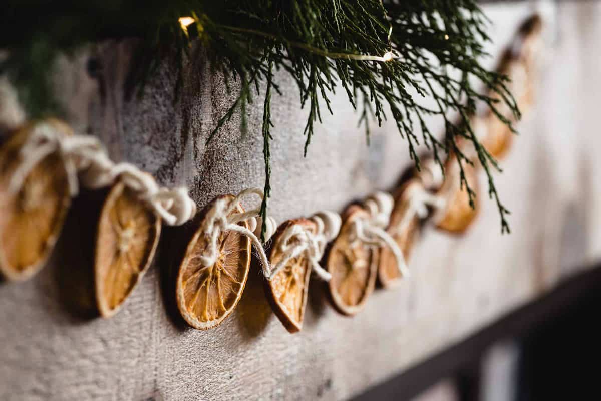 Orange Garland Diy How To Make A Homemade Dried Orange Slice Garland