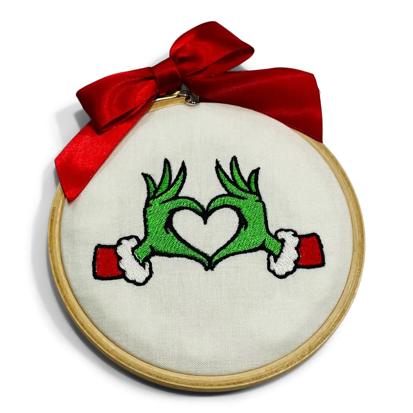 Ornament - Grinch Hands Making Heart – Vibrantly Blue