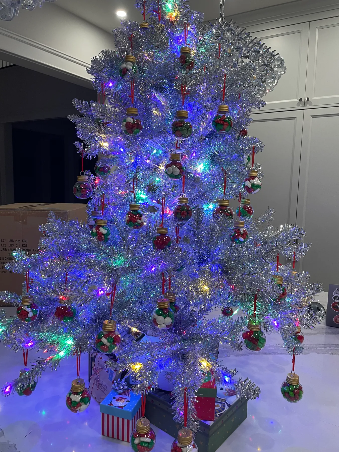 Overdecorated Christmas Tree 90$
