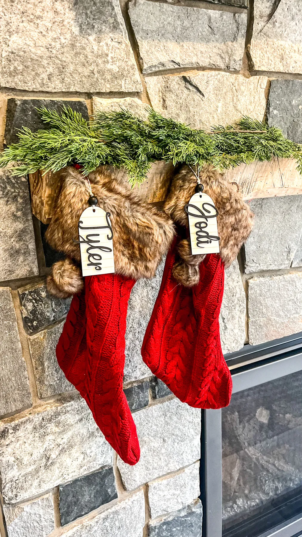 Personalized Wooden Stocking Tag