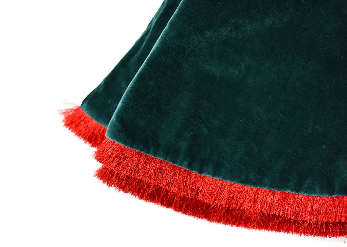 Pine Velvet Christmas Tree Skirt | Coton Colors