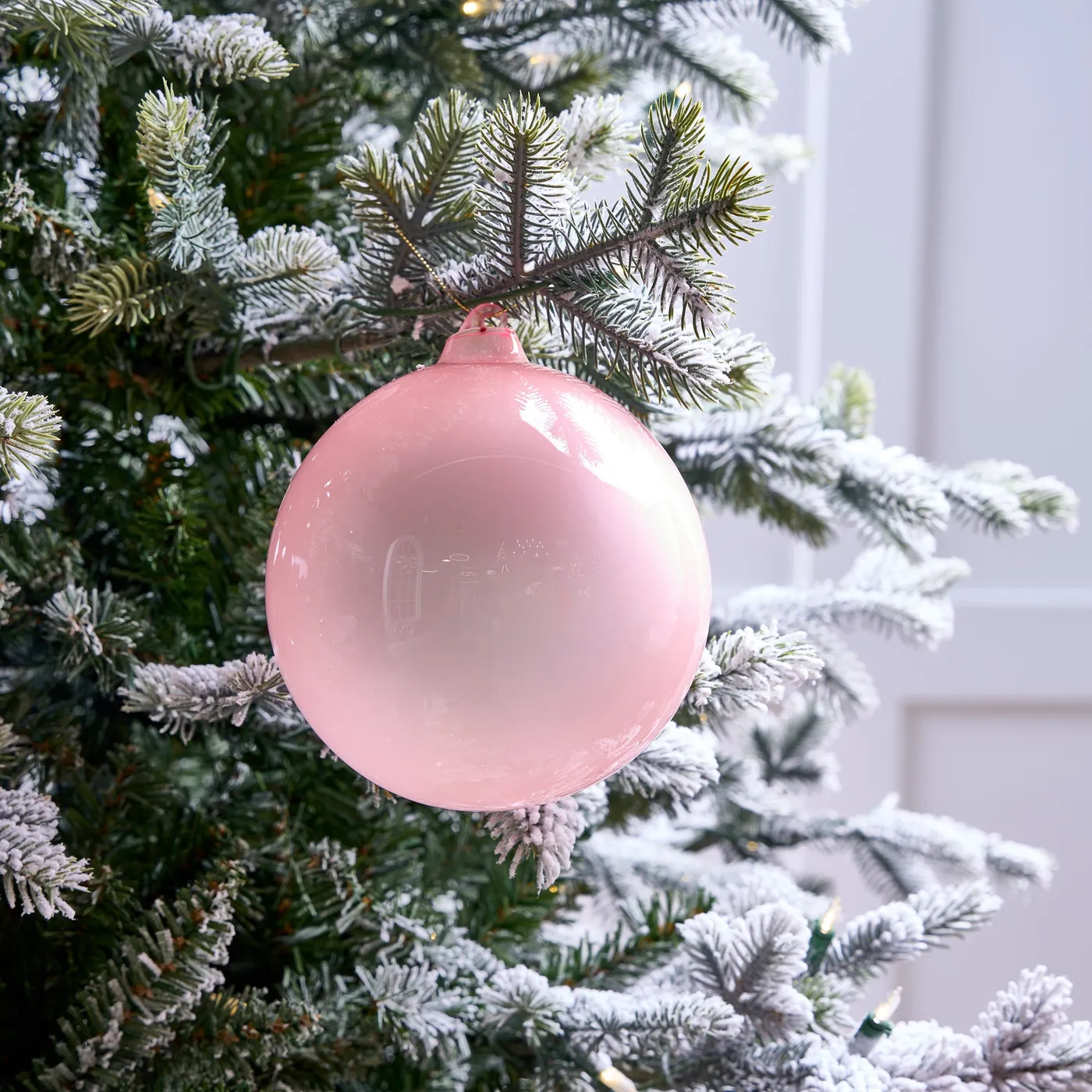 Pink Glass Christmas Ornaments Shiny-Brite™ Pink Glass Tabletop Tree Vintage  Charm West Elm UK