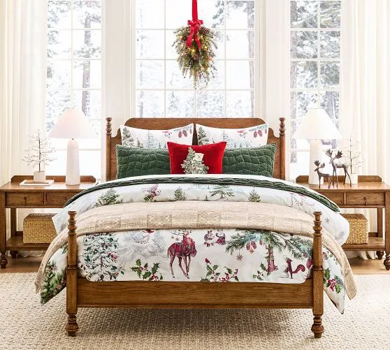 Pottery Barn Disney Christmas Comforter Kids Christmas Bedding: Duvets, Sheets Pillows Pottery Barn Kids