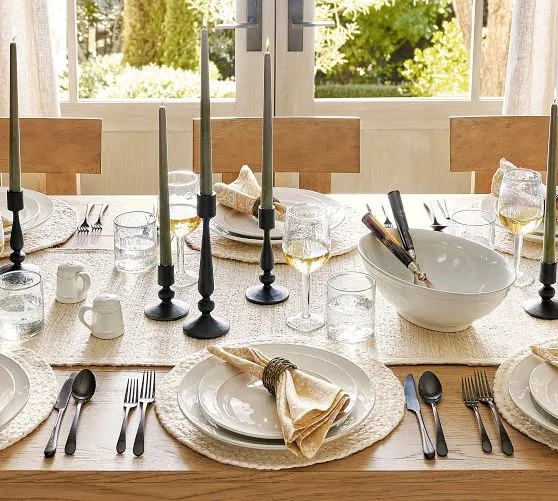 Pottery Barn Thanksgiving Table POTTERY BARN INSPIRED HOLIDAY THANKSGIVING  TABLESCAPE 2023 RUSTIC GLAM
