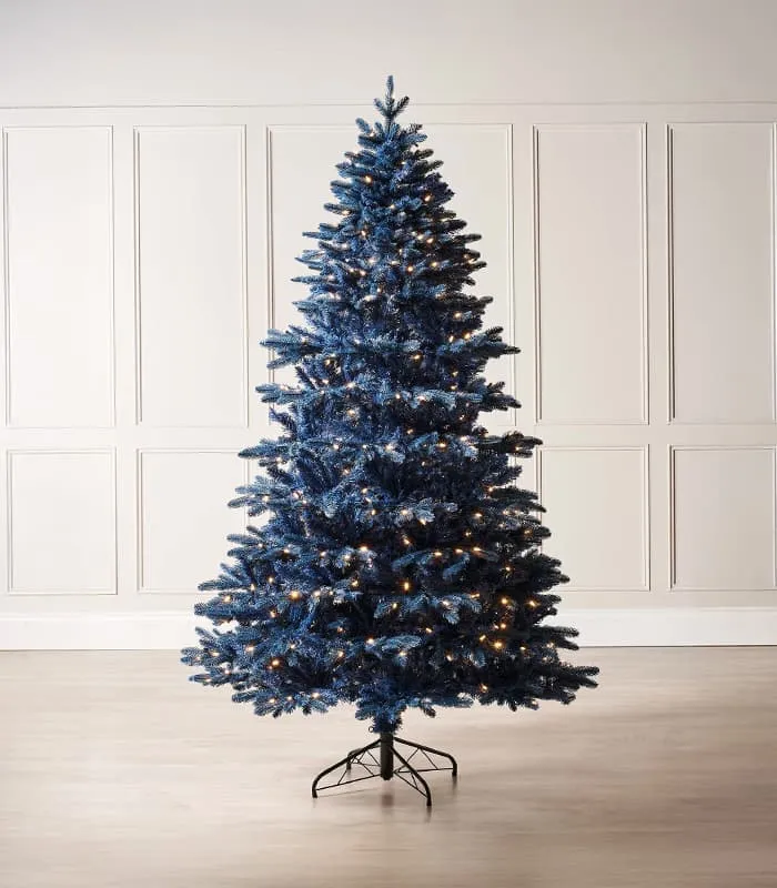 Pre-Lit Sapphire Blue Christmas Tree - Metrohaat