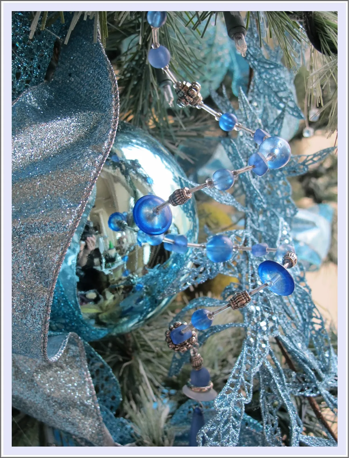 Purple Chocolat Home: Icy Aqua Splendor - My New Christmas Tree Decor