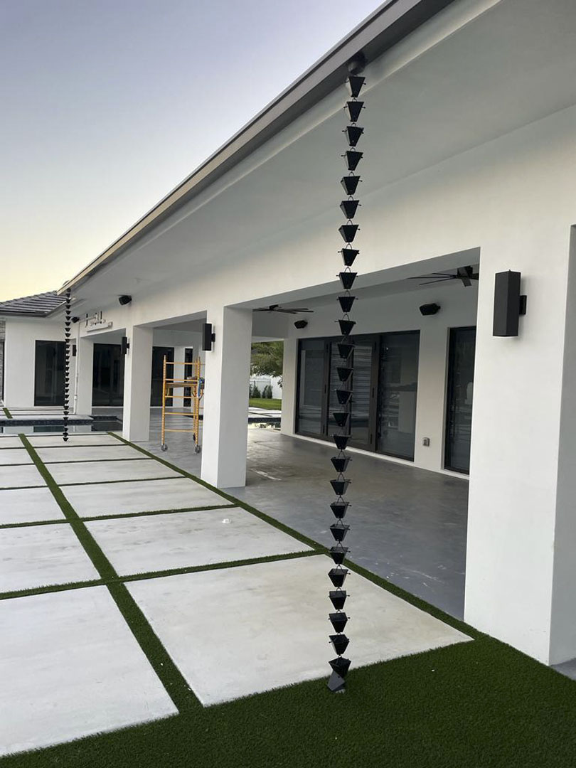 Rain Chains and Decorative Alternatives to Traditional Downspouts