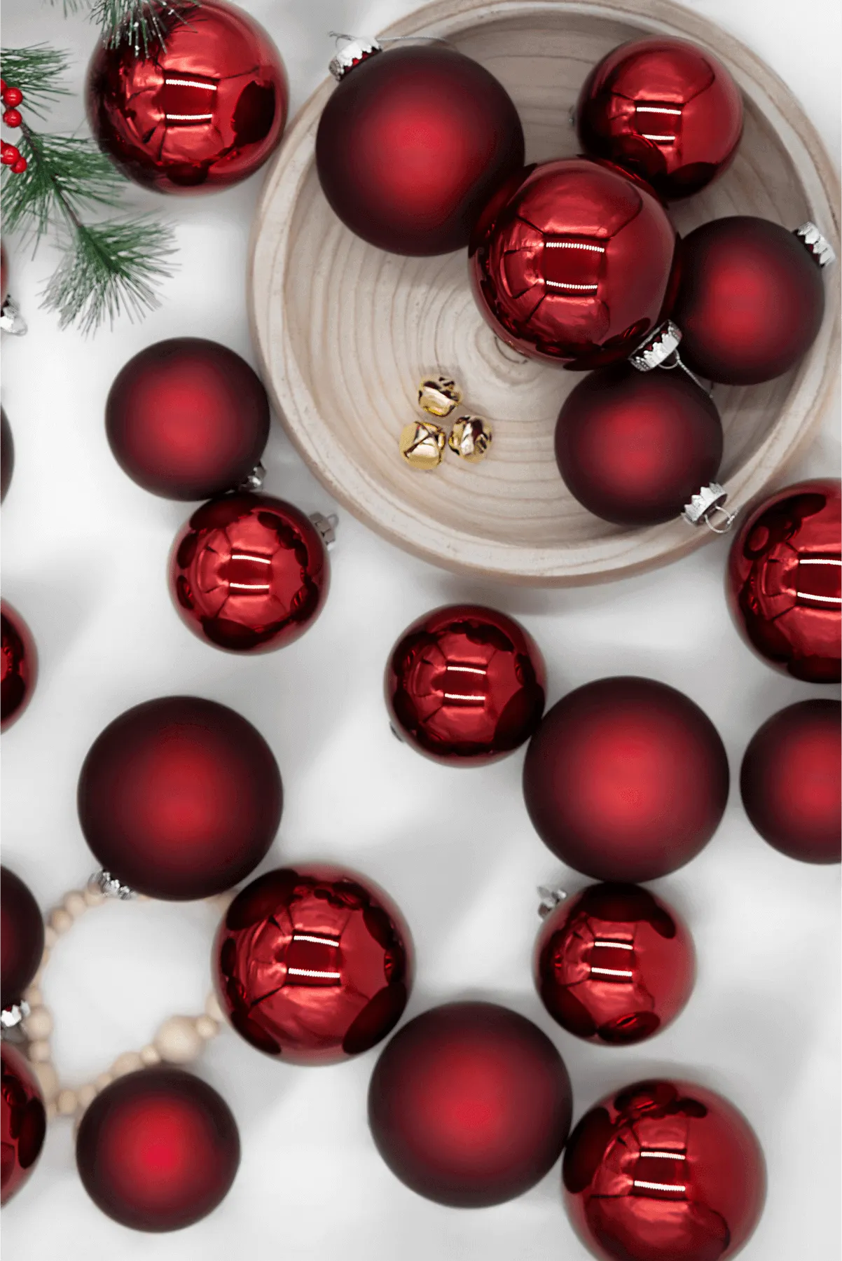 Red Glass Seasonal Ornaments Christmas Ornaments Red Toffees Set Of