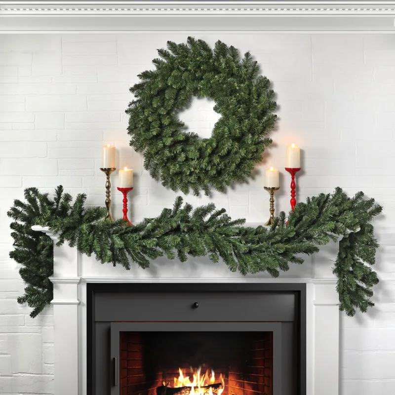 Regency International PVC Greenery 108' Fir Christmas Garland | Birch Lane