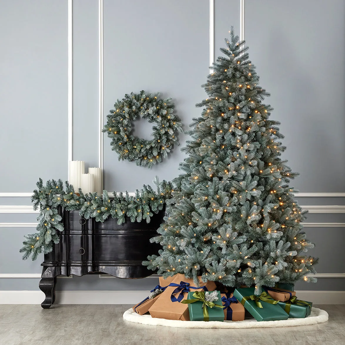 Seasonal LLC Blue Spruce Prelit Artificial Tree - 7.5 Foot