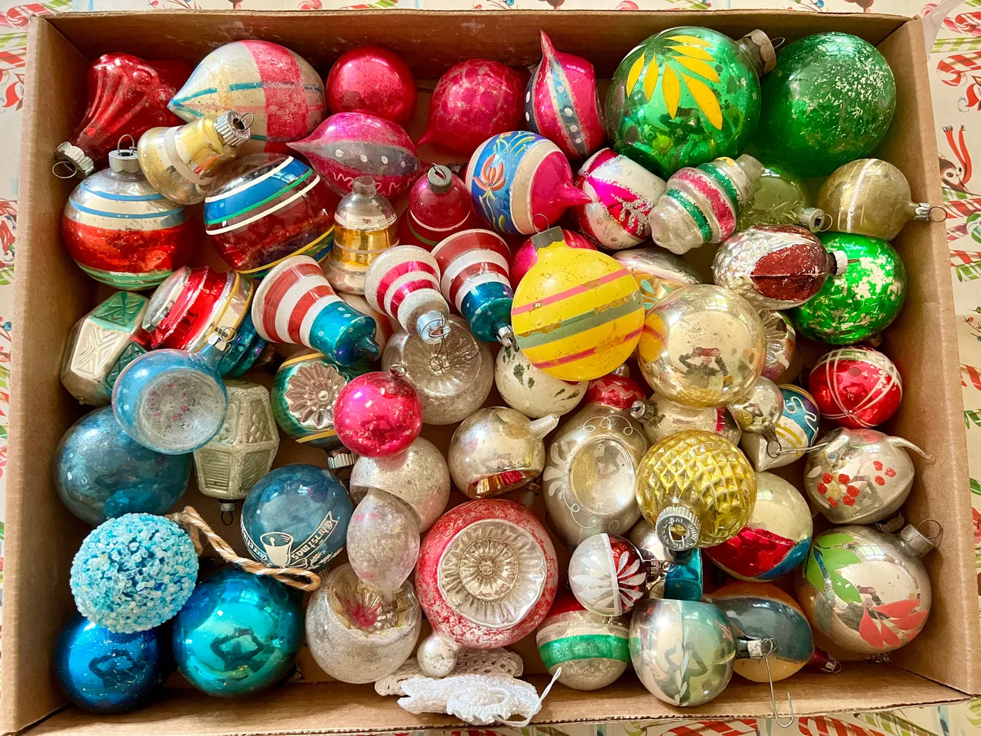 Shiny Brite Vintage Ornament Lot Lot Vintage Shiny Brite Ornaments