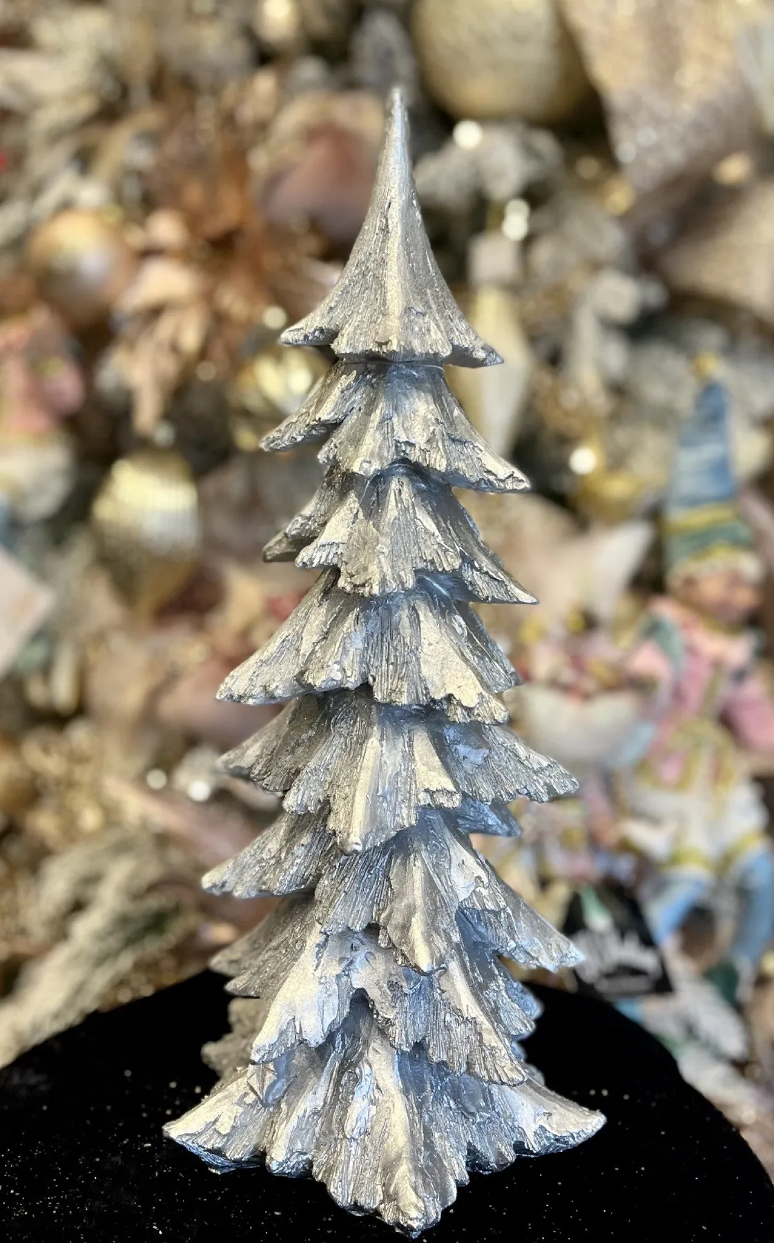 Silver Christmas Table Topper Table Top Silver Christmas Retailers Tree  LARGE SILVER TREE 16 INCH Efficient 4309250 – Making Spirits Bright