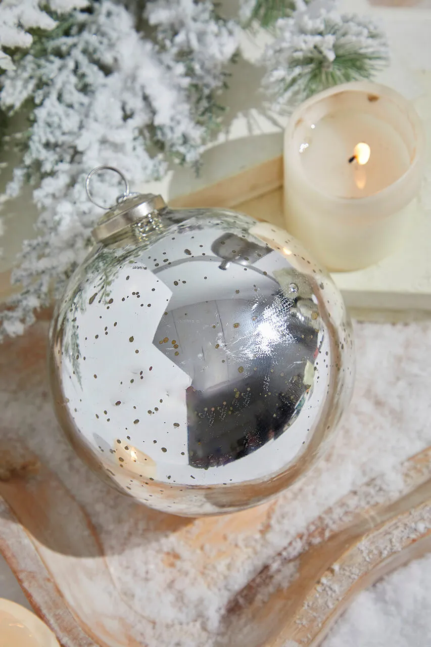 Silver Old Glass Christmas Ornaments Antique Silver Champagne Glass Bauble It's All About Christmas