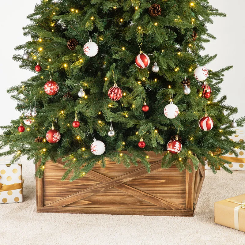 Solid Wood Tree Collar Color: Brown, Size: 10.5' H x 22' W